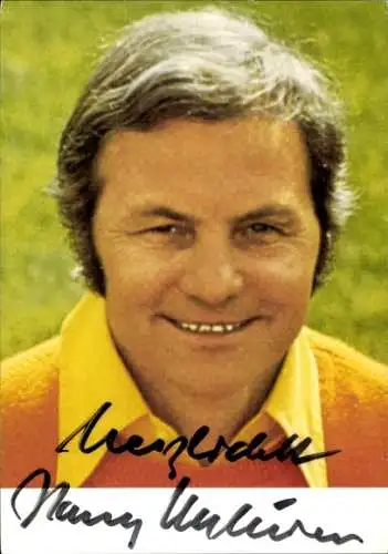 Ak Moderator Harry Valérien, Portrait, Autogramm