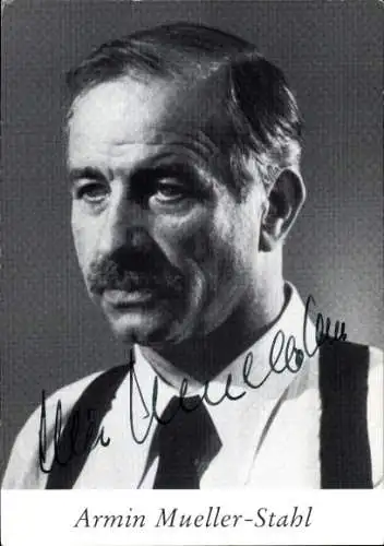 Ak Schauspieler Armin Mueller-Stahl, Portrait, Autogramm