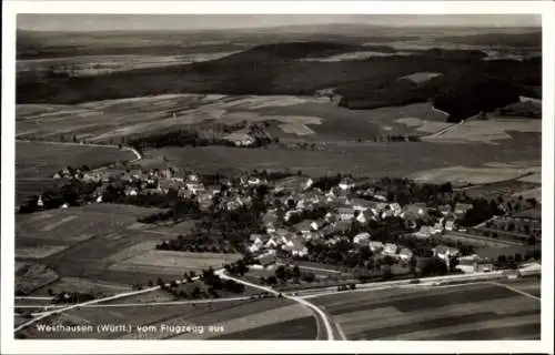 Ak Westhausen in Württemberg, Fliegeraufnahme