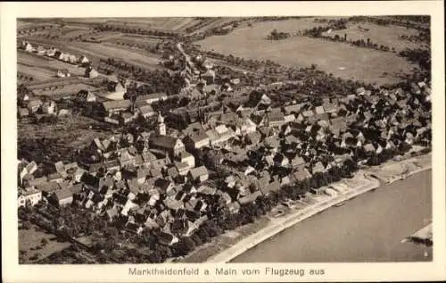 Ak Marktheidenfeld am Main Unterfranken, Fliegeraufnahme