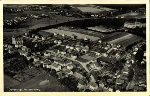 Ak Oeventrop Arnsberg im Sauerland, Fliegeraufnahme