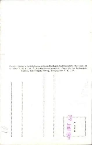 Ak Ebermannstadt in Oberfranken, Fliegeraufnahme