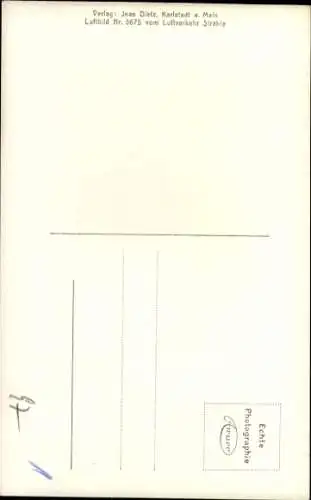 Ak Retzbach Zellingen am Main Unterfranken, Fliegeraufnahme