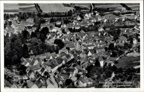 Ak Neckarbischofsheim in Baden, Fliegeraufnahme