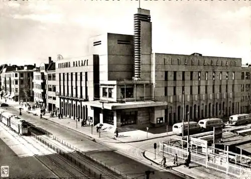 Ak Berlin Steglitz, Titania Palast, Busse, Straßenbahn