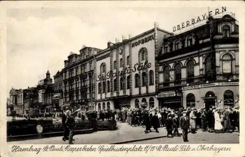 Ak Hamburg St Pauli, Wilhelms Meyers Sankt Pauli Säle, Reeperbahn, Spielbudenplatz 11-15, Oberbayern