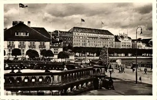 Ak Hamburg Mitte Neustadt, Alsterpavillon, Jungfernstieg