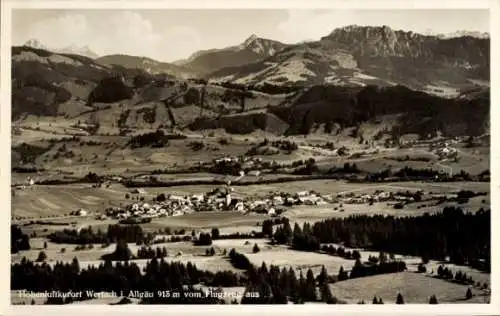 Ak Wertach im Allgäu, Fliegeraufnahme