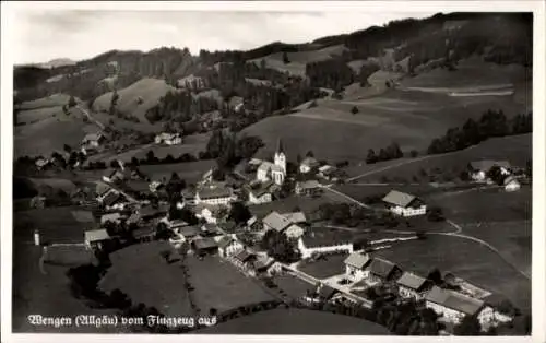 Ak Wengen Weitnau im Allgäu, Fliegeraufnahme