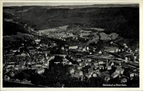 Ak Waldshut Tiengen am Hochrhein, Fliegeraufnahme