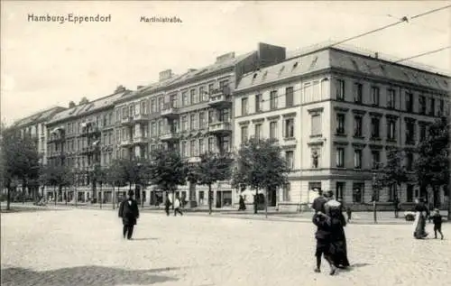 Ak Hamburg Nord Eppendorf, Martinistraße