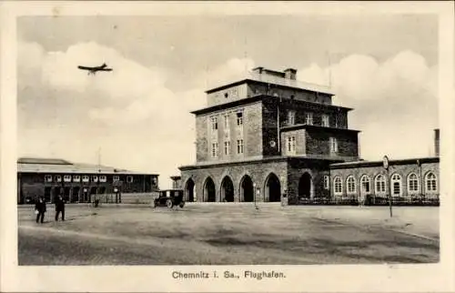 Ak Chemnitz in Sachsen, Flughafen