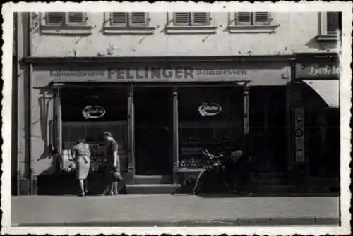 Foto Ak Sankt Ingbert im Saarland, Kolonialwaren- und Delikatessen-Geschäft Fellinger, Edeka