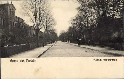 Ak Parchim in Mecklenburg, Friedrich-Franz-Straße