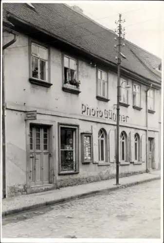 Foto Ak Hohenmölsen im Burgenlandkreis, Geschäft Photo Günther, Hausnr. 26