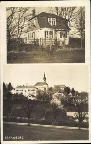 Foto Ak Starnberg in Oberbayern, Teilansicht, Wohnhaus