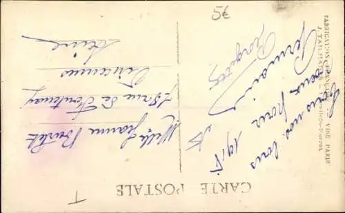 Ak Glückwunsch Neujahr, Ziffer 1, Liebespaar mit Schlitten, Winter