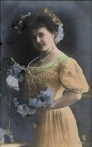 Ak Portrait einer Frau