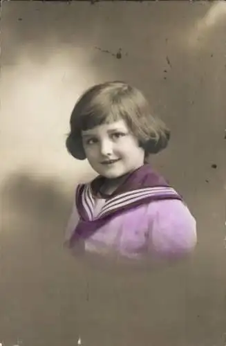 Ak Kinderportrait, Matrosenkragen