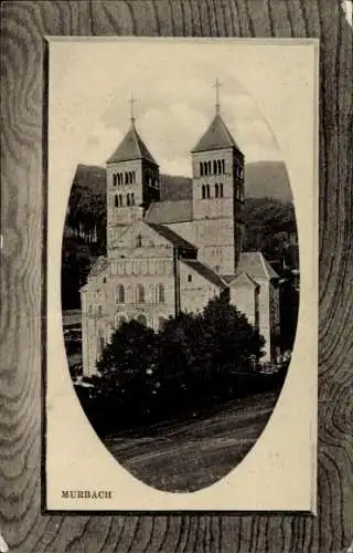 Präge Passepartout Ak Murbach Haut Rhin, Kirche