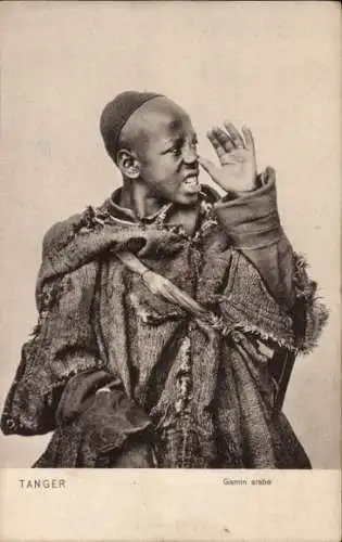 Ak Tanger Marokko, arabisches Kind