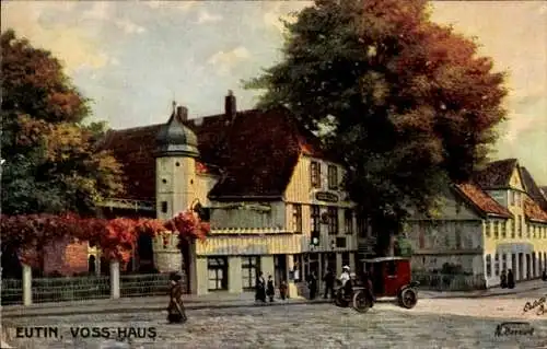 Künstler Ak Beraud, N., Eutin in Ostholstein, Hotel Voss Haus, Auto