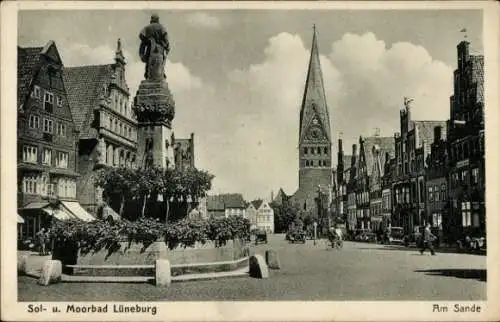 Ak Lüneburg in Niedersachsen, Teilansicht, Am Sande