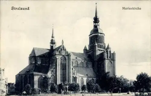 Ak Stralsund in Vorpommern, Marienkirche