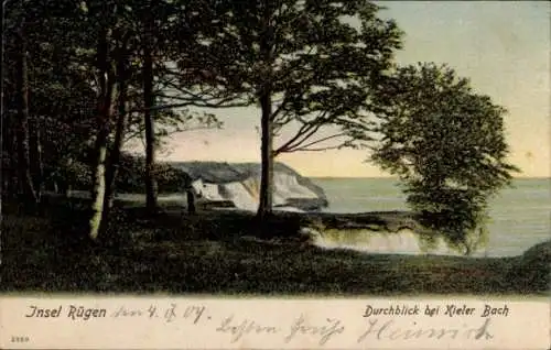 Ak Sassnitz auf Rügen, Jasmund, Kieler Bach