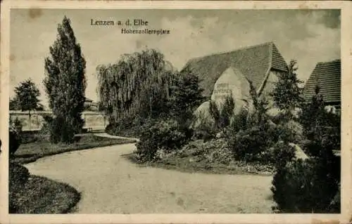 Ak Lenzen an der Elbe Prignitz, Hohenzollernplatz