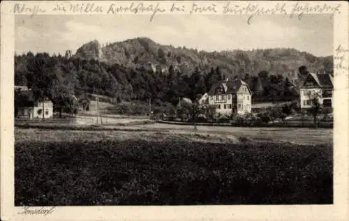 Ak Jonsdorf in der Oberlausitz Sachsen, Teilansicht