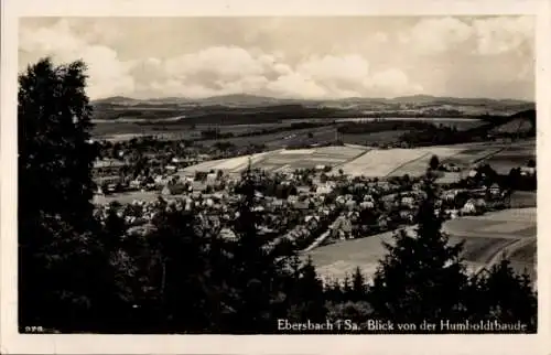 Ak Ebersbach in Sachsen Oberlausitz, Totalansicht, Blick von der Humboldtbaude