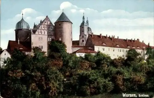 Ak Wurzen in Sachsen, Schloss