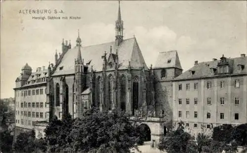 Ak Altenburg in Thüringen, Herzogliches Schloss, Kirche