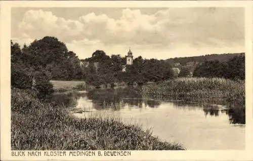 Ak Medingen Bad Bevensen in Niedersachsen, Panorama, Kloster Medingen