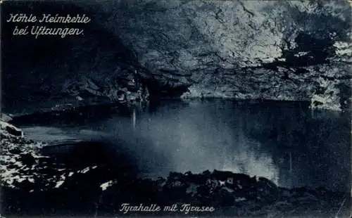 Ak Uftrungen im Harz, Höhle Heimkehle, Tyrahalle, Tyrasee