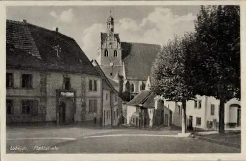 Ak Löbejün im Saalekreis, Marktstraße