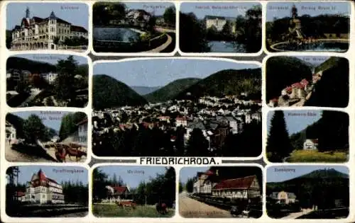 Ak Friedrichroda im Thüringer Wald, Kurhaus, Park, Schloss Reinhardsbrunn, Spießberghaus