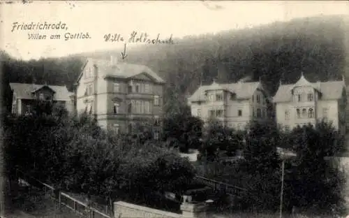 Ak Friedrichroda im Thüringer Wald, Villen am Gottlob