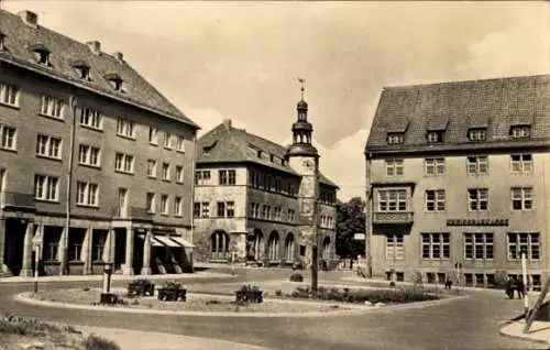 Ak Nordhausen in Thüringen, Lutherplatz mit Kreissparkasse, Geschäfte, Rathaus