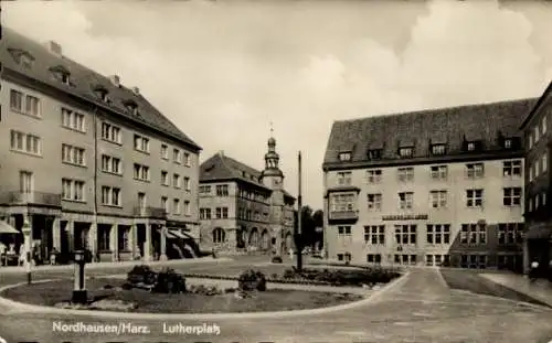 Ak Nordhausen am Harz, Lutherplatz