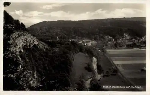 Ak Buchfart Weimarer Land, Blick vom Rosenberg