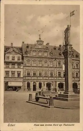 Ak Erfurt in Thüringen, Haus zum breiten Herd am Fischmarkt