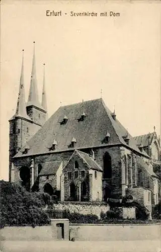 Ak Erfurt in Thüringen, Severikirche, Dom