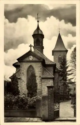 Ak Lübbecke in Westfalen, katholische Pfarrkirche Johannes Baptist