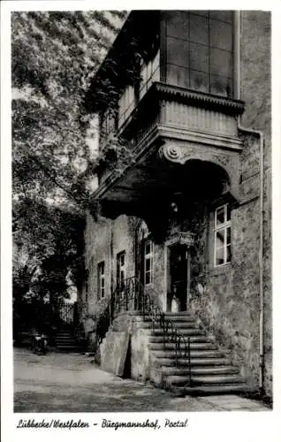 Ak Lübbecke in Westfalen, Burgmannshof, Portal