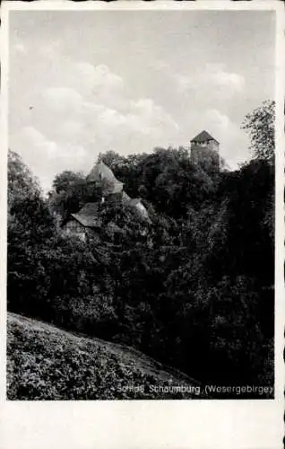 Ak Schaumburg Rinteln an der Weser, Schloss Schaumburg, Burg, Gasthaus, Sommerfrische