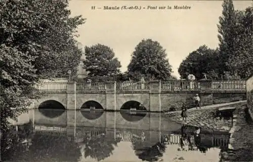 Ak Maule Yvelines, Mauldre, Brücke