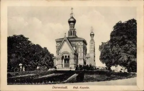 Ak Darmstadt in Hessen, Russische Kapelle