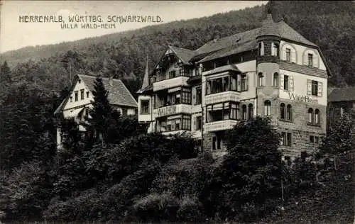 Ak Bad Herrenalb im Schwarzwald, Villa Wald-Heim